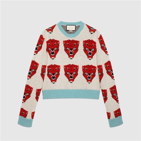 gucci yellow monkey sweater|gucci cardigan sweaters for men.